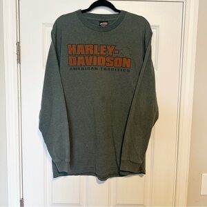 Harley-Davidson 2007 North Carolina graphic long sleeve tee shirt